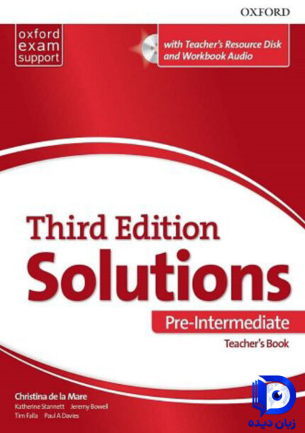 کتاب Solutions Pre Intermediate 3rd teachers book (کتاب معلم) کتاب معلم سولوشن پره اینترمدییت ویرایش سوم