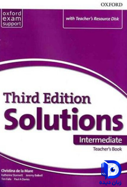 کتاب Solutions Intermediate 3rd teachers book (کتاب معلم) کتاب سولوشن معلم اینترمدییت ویرایش سوم