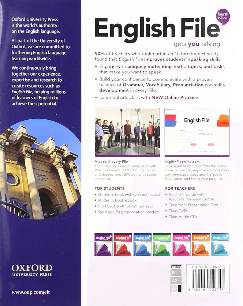 کتاب English File Beginner 4th کتاب انگلیش فایل بیگینر ویرایش چهارم