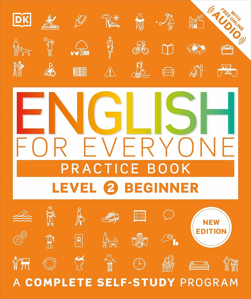 کتاب English for Everyone Level 2 Course Book + Practice Book ( چاپ رنگی ) کتاب انگلیش فوراوری وان 2