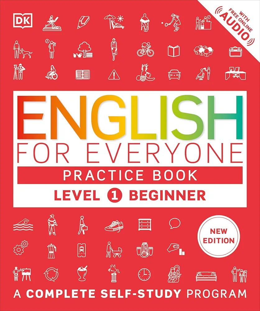 کتاب English for Everyone Level 1 Beginner Course Book + Practice Book ( چاپ رنگی )