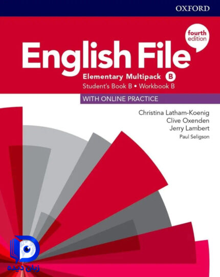 کتاب English File Elementary 4th ( کتاب اصلی + کتاب کار + فایل صوتی ) کتاب انگلیش فایل المنتری ویرایش چهارم
