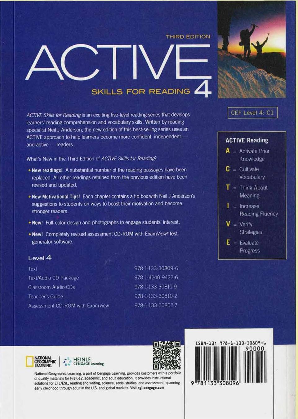 کتاب Active Skills For Reading 4 3rd کتاب اکتیو اسکیل فور ریدینگ 4 ویرایش سوم