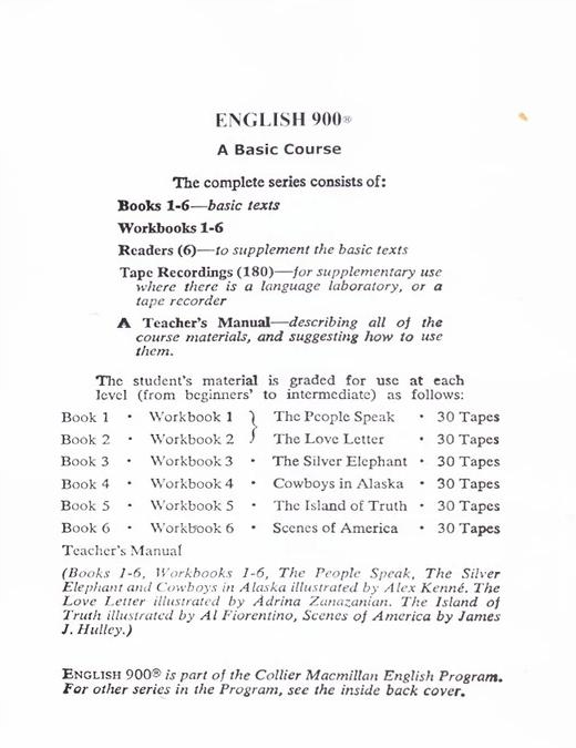 کتاب English 900 A Basic Course 4 کتاب انگلیش 900 A بیسیک کورس 4